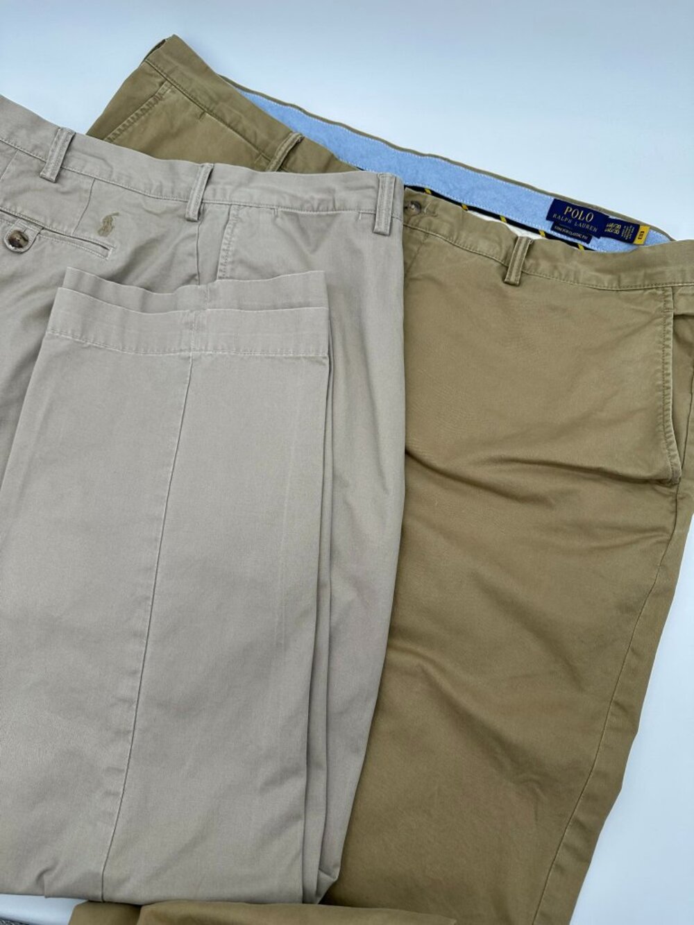 Bundle of 2 Polo Ralph Lauren Men's Bedford Classic Fit Chino Pants, W44 x 30L